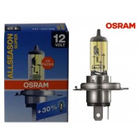 Т4, Т5 лампа в фару H4 +30% ALLSEASON (OSRAM)