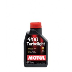 Полусинтетическое универсальное масло 10W-40 4100 Turbolight  1 л (MOTUL)